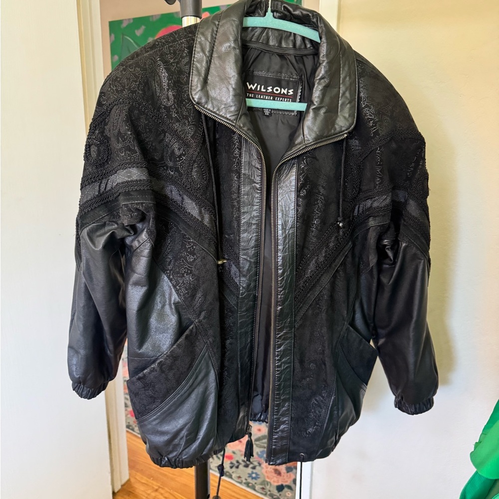 Wilson Black Leather Jacket